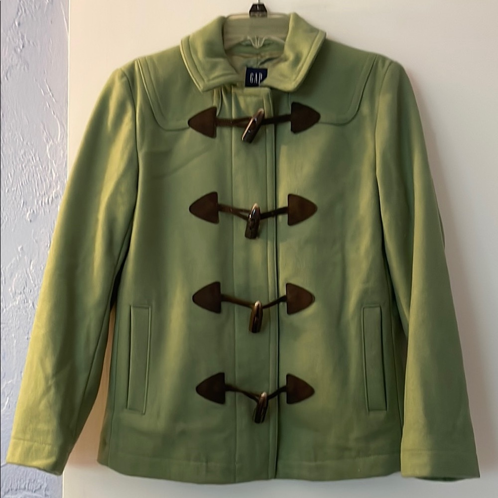 GAP Vintage Women's Green‎ Toggle Wool Coat, size xs
